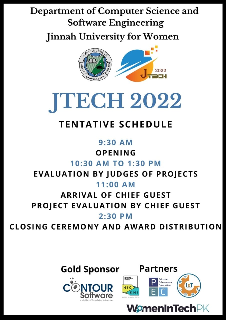 Schedule for JTECH 2022